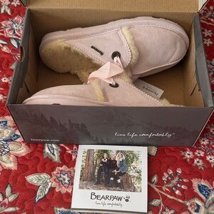 BearPaw Light Pink Cozy Slippers